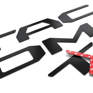 Raised ABS Plastic Letters Inserts compatible Tacoma 2016-2023 (TAILGATE)