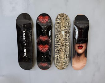 Modern Art Skateboard Deck Wall Decor: Made in USA, Set 1, 2, 3, 4