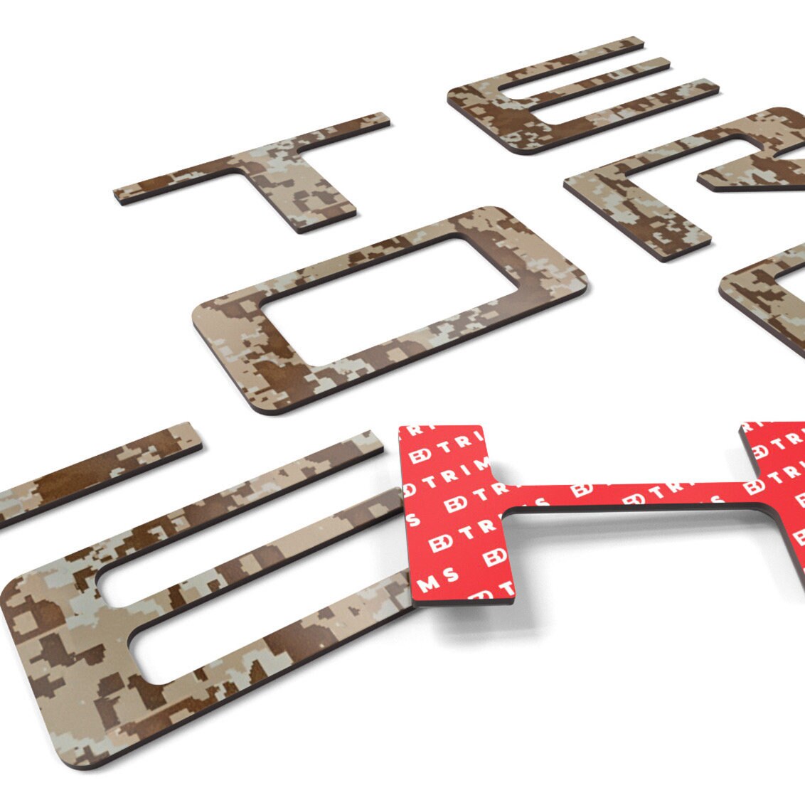Raised Plastic Tailgate Letters Inserts Decals Compatible With ...