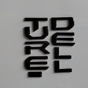 3D Raised Letters compatible with Telluride 2023 | Rear Set | Premium Raised Emblem Overlay
