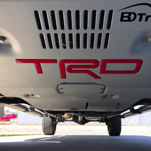 Domed 3D Letters compatible with TRD Skid Plate Tacoma 2016-2023 - 4Runner 2019-2020