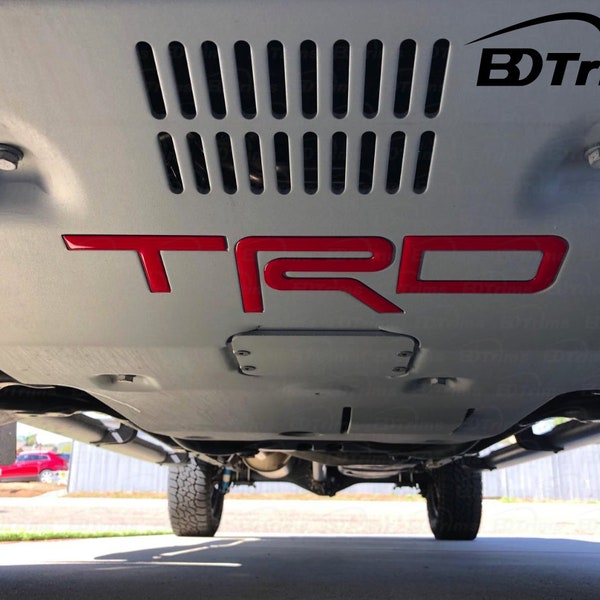 Lettres 3D bombées compatibles avec plaque de protection TRD Tacoma 2016-2023 - 4Runner 2019-2020