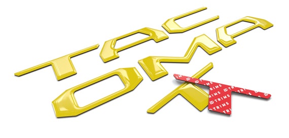 Blue | 3D Domed Raised Letters Insert Fits Toyota Tacoma 2016-2023 | Tailgate - Foto 6