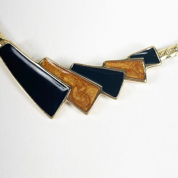 TRIFARI Antique Vintage Enamel Pendant Necklace Gem