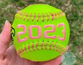 Personalized Embroidered Softball