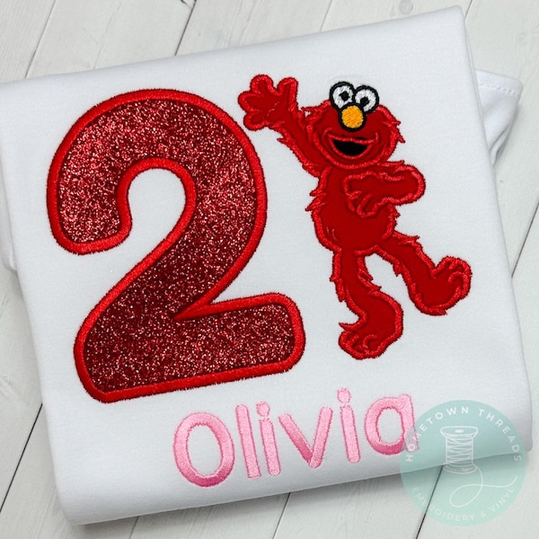 Birthday Applique Embroidered Shirt