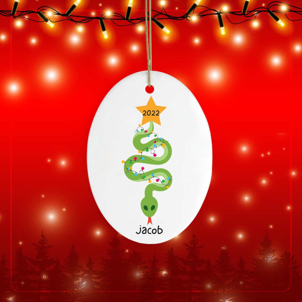 Cute Snake Christmas Tree Ornament Snake Ornament Reptile Ornament