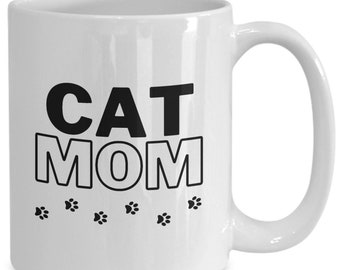 Cat mom coffee mug - Gift for cat lovers