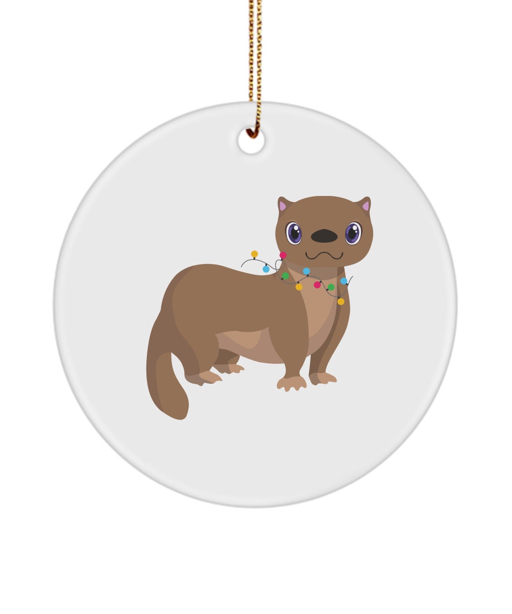 Ferret Christmas ornament Gifts for Ferret lovers Ferret Etsy