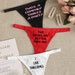New Women's 3 Piece Set Assorted Colors Naughty Graphic Thong Panties 4 Sizes 