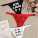 New Women's 3 Piece Set Assorted Colors Naughty Graphic Thong Panties 4 Sizes 
