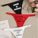 New Women's 3 Piece Set Assorted Colors Naughty Graphic Thong Panties 4 Sizes 