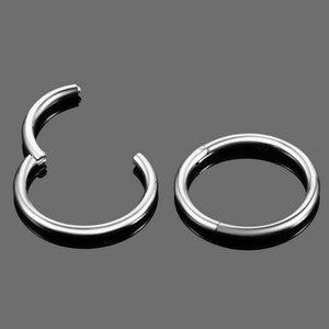 Surgical steel clicker ring piercing