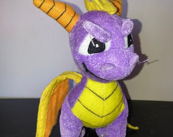 Kellytoy 8" Spyro The Dragon Prize Plush Toy Sony Universal Studios RARE HTF Gaming Collectible