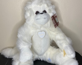 Vintage 1987 SWIB Soft & Tender Huggables 16" "Langly" Suction Cup Monkey Window Cling Plush Toy NWT