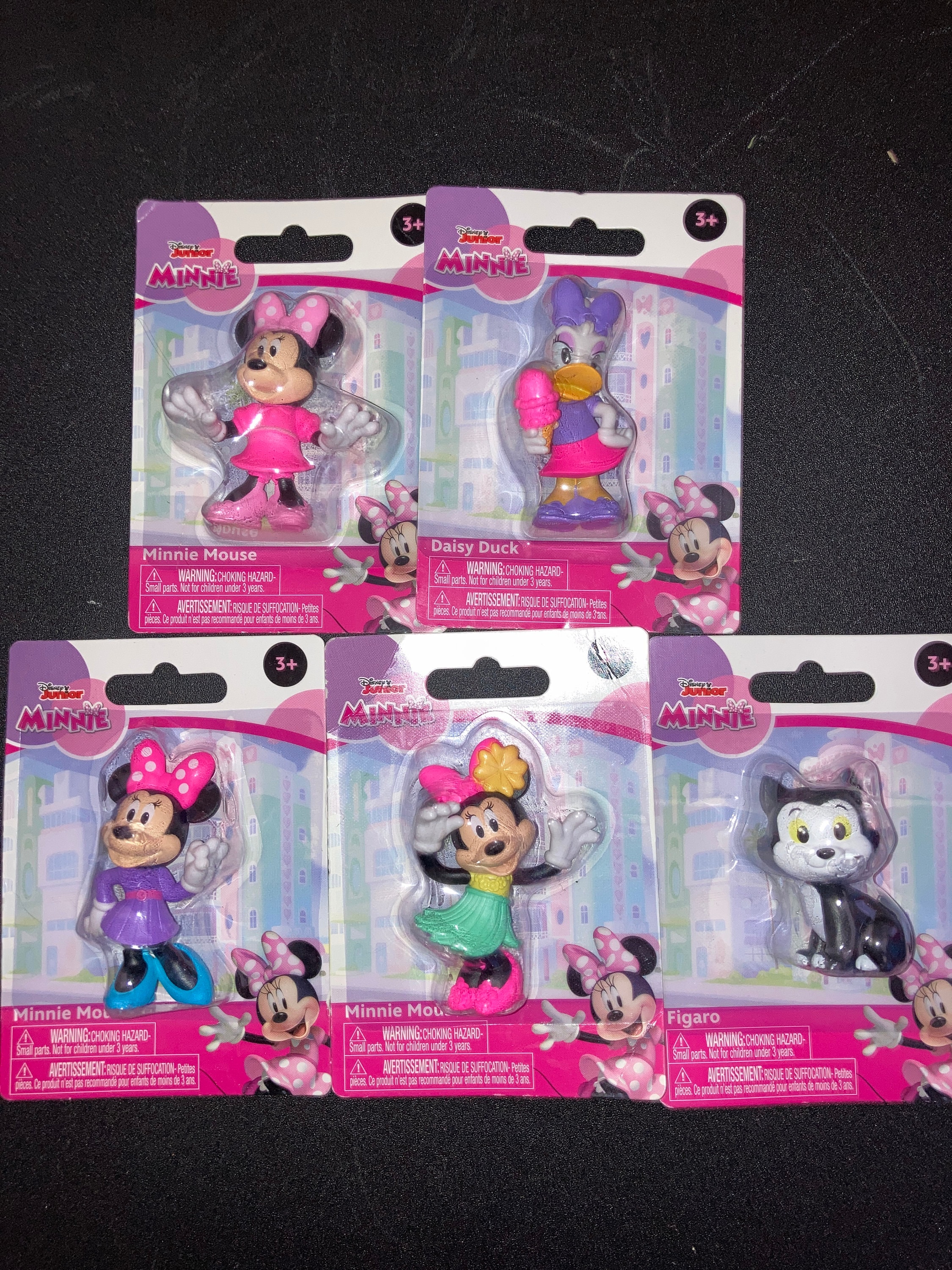 2022 Walt Disney Jr. Minnie Mouse Miniature Figures Set of 5 2022 Walt Disney Jr. Minnie Mouse Miniature Figures Set of 5