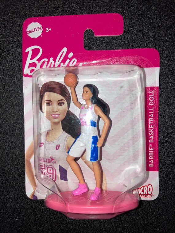 Mattel Micro Collection Barbie Sports Figures Set of 5 New Miniatures Party  Favors Girls Collectible Toys 