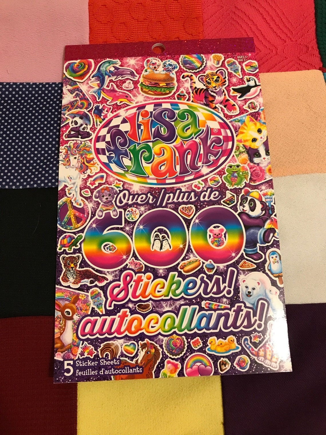 600 Pc Lisa Frank Sticker Book 90s' Kidcore Artwork