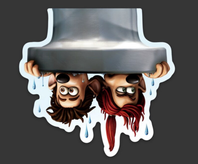 Aardman Dreamworks Flushed Away Roddy and Rita 3x3 Premium Die Cut ...