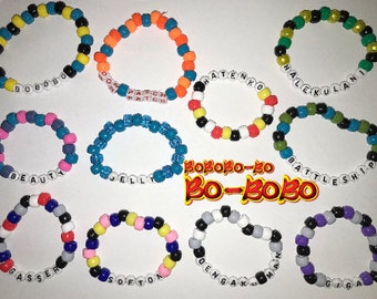 Bobobo-bo Bo-bobo Inspired Pony Bead Bracelets Shonen Jump - Etsy