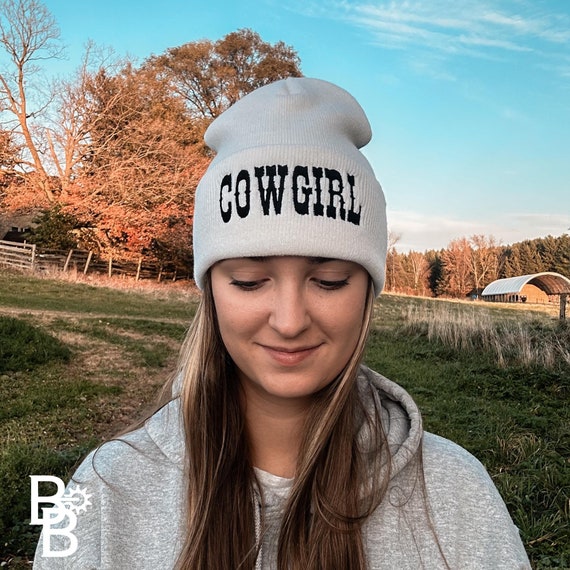 Bonnet de cow-girl Chapeau western Tuque d'hiver Bonnet à