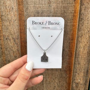 Custom Cow Tag Necklace | Personalized Gift | Gift for Her | Custom Jewelry | Custom Gift | Handmade Gift | Personalized Necklace