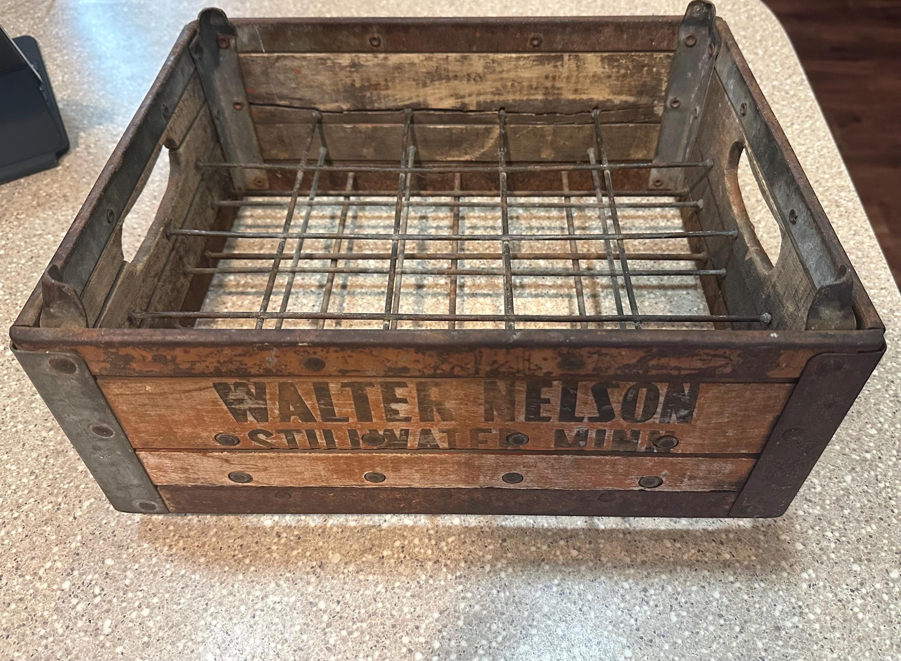 Metal Wire Milk Crate - Etsy