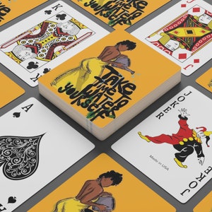 Tómate un tiempo para regarte, cartas de póquer personalizadas