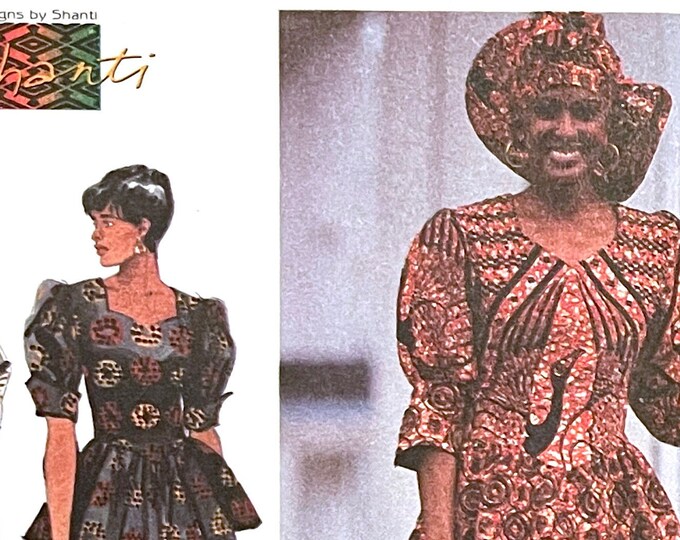 Simplicity 7055 Simplicity 7055 UNCUT Pattern for Misses African Wedding Dress Designed ...