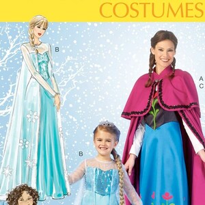 McCall's 7000 UNCUT Pattern for Pattern for Elsa Dresses Girl's 3 - 14 or Misses S, M, L, XL