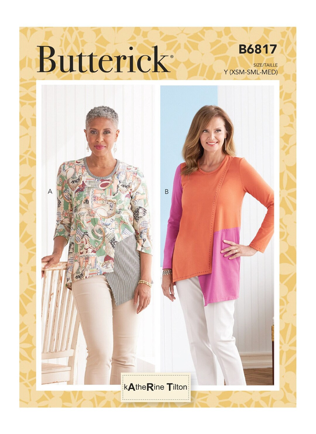 Butterick 6817 UNCUT Pattern for Designer Misses Tops Sizes - Etsy
