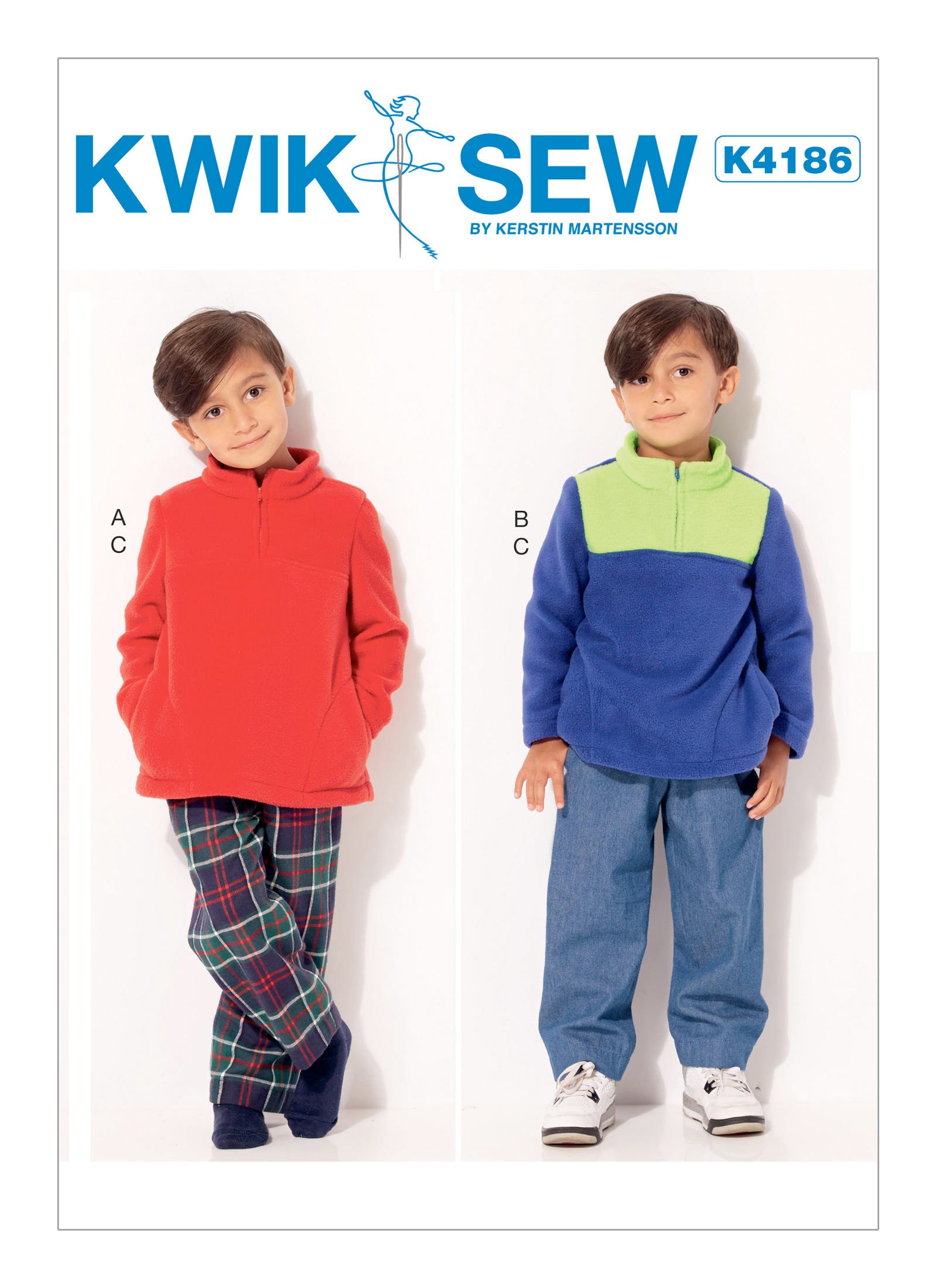 Kwik Sew 4186 UNCUT Pattern for Boys Tops Sizes XS-L - Etsy