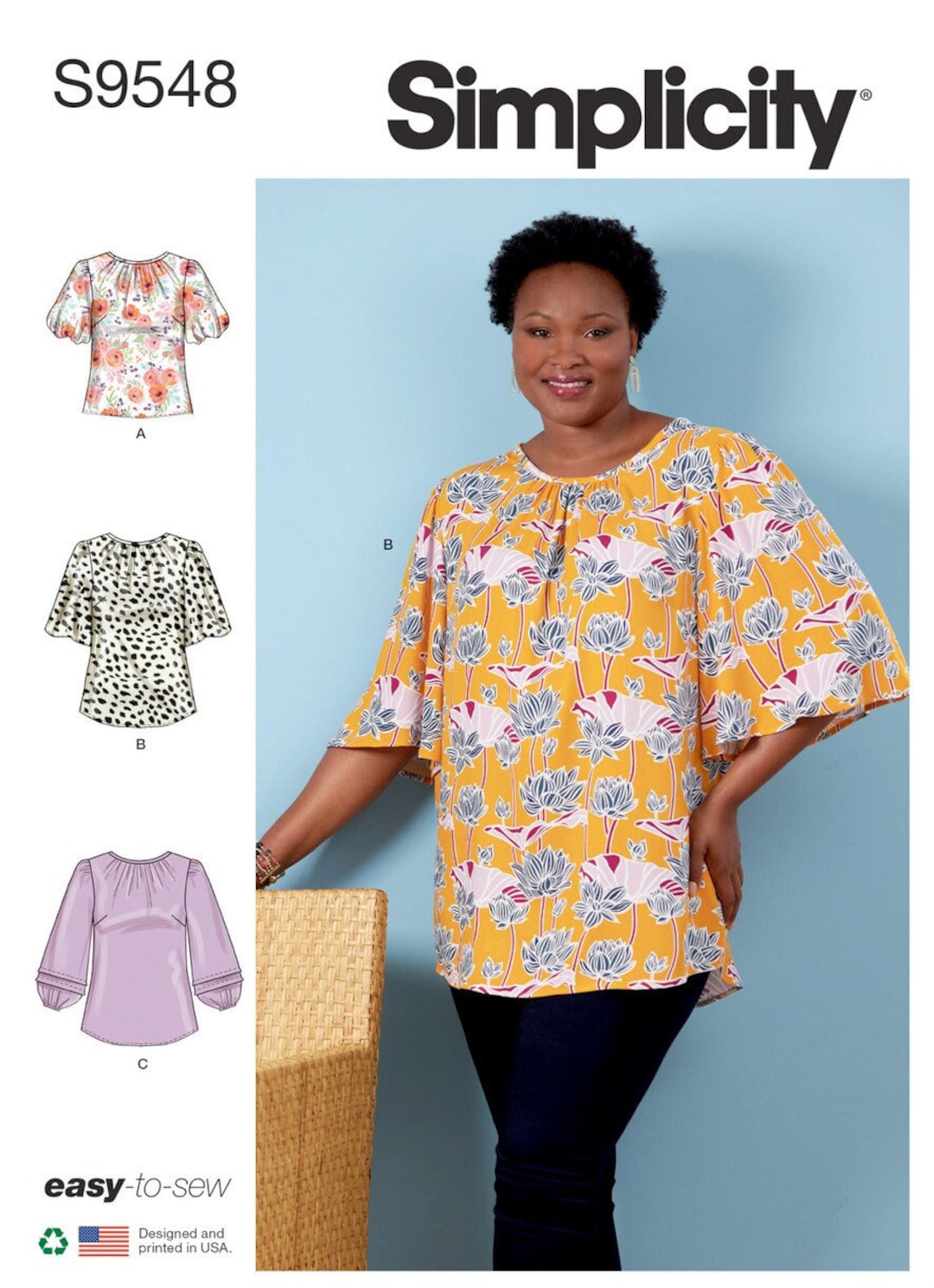 Simplicity 9548 UNCUT Pattern for Misses Plus Size Tops Sizes - Etsy