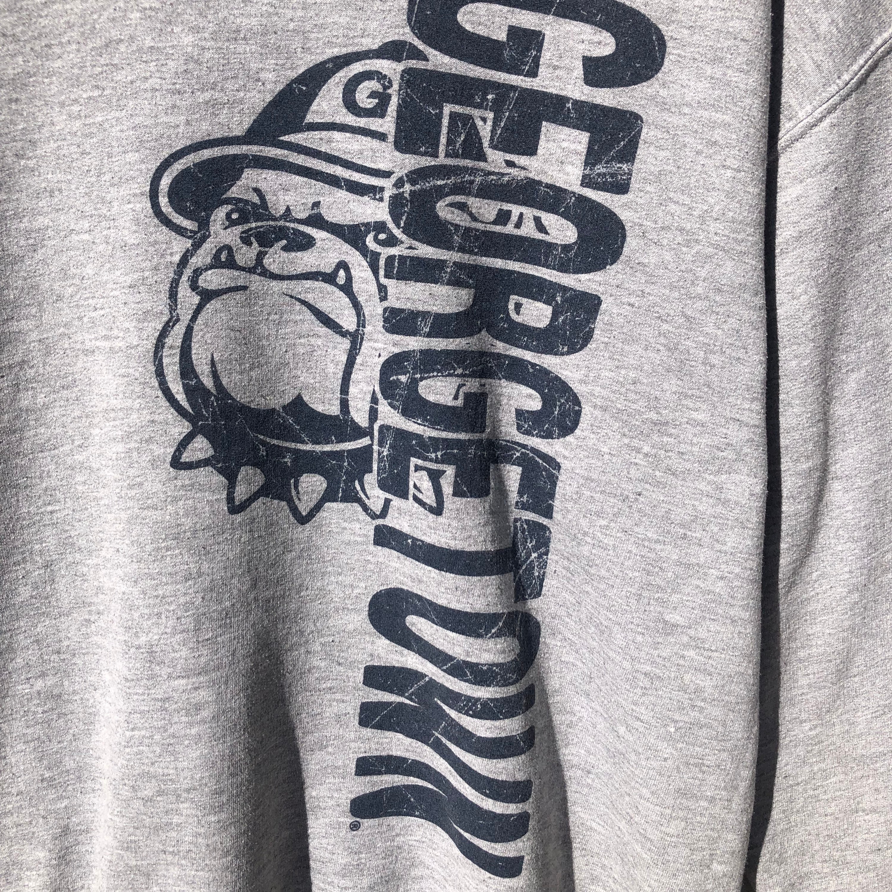 Vintage 00s MV Sports Tag Georgetown Big Print Logo Sweatshirt