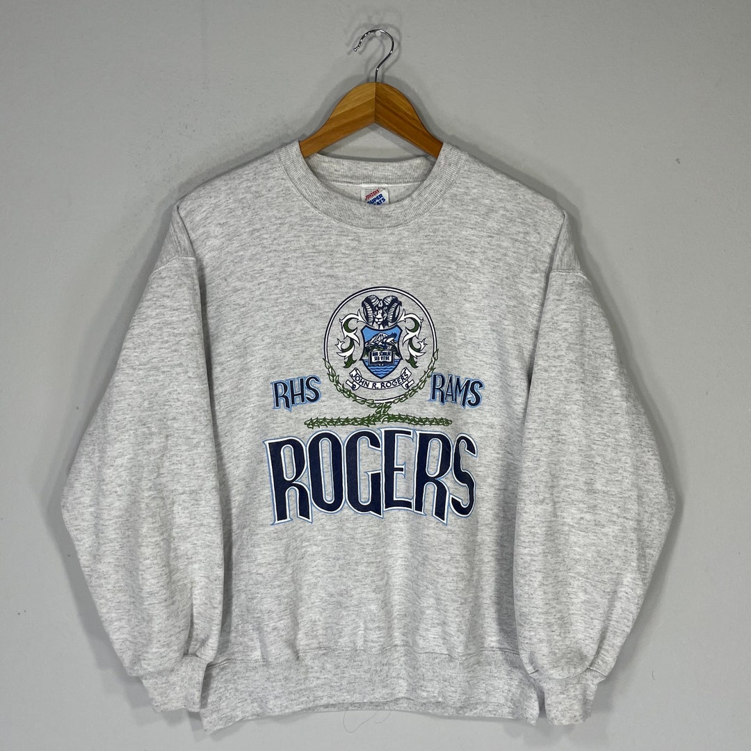 Vintage 90s Jerzees Tag John R. Rogers Spellout Big Logo Printed ...