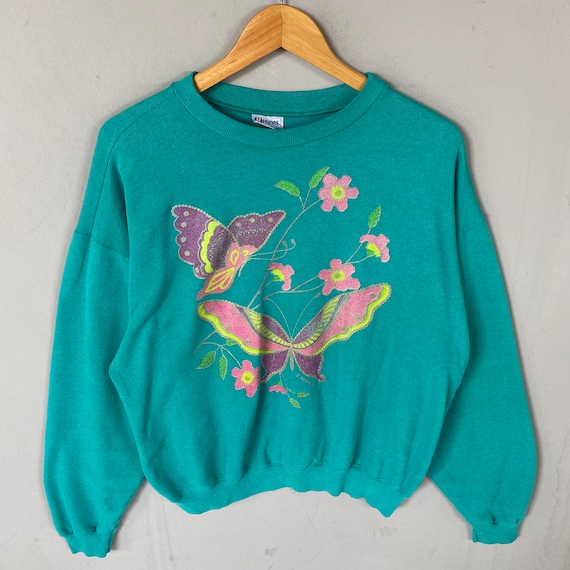 スウェット・トレーナー HANAHAII Butterfly Lettering Sweatshirt (5 COLOR) HANAHAII Butterfly Lettering Sweatshirt (5 COLOR)