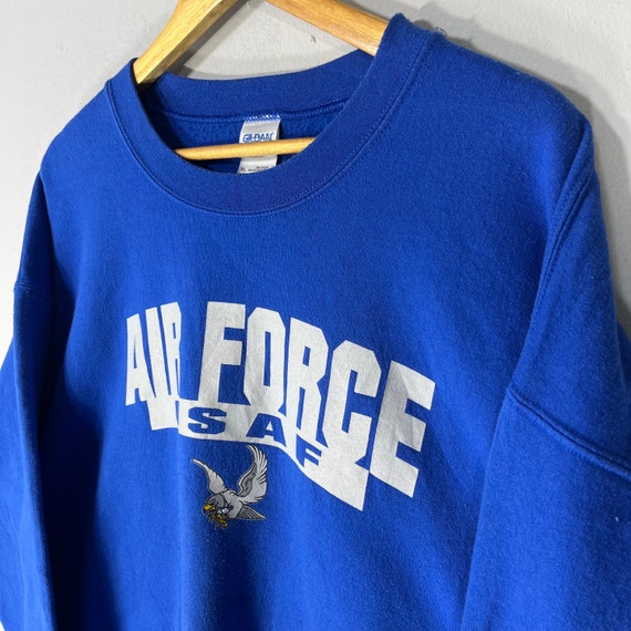 Vintage Y2K Gildan Air Force USAF Spellout Big Lo… - image 3