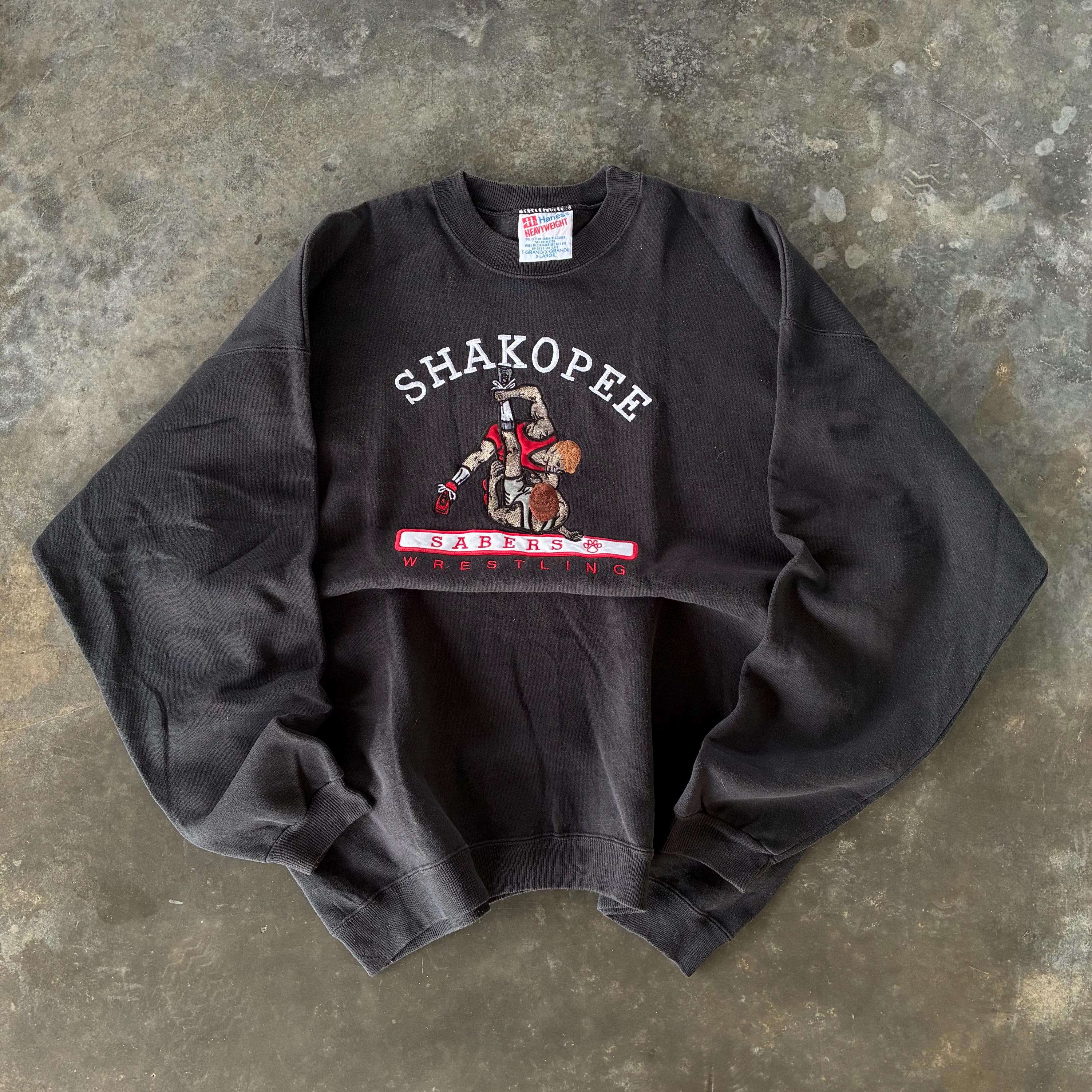 ヴィンテージ 90年代 ヘインズ タグ シャコピー セイバーズ レスリング 