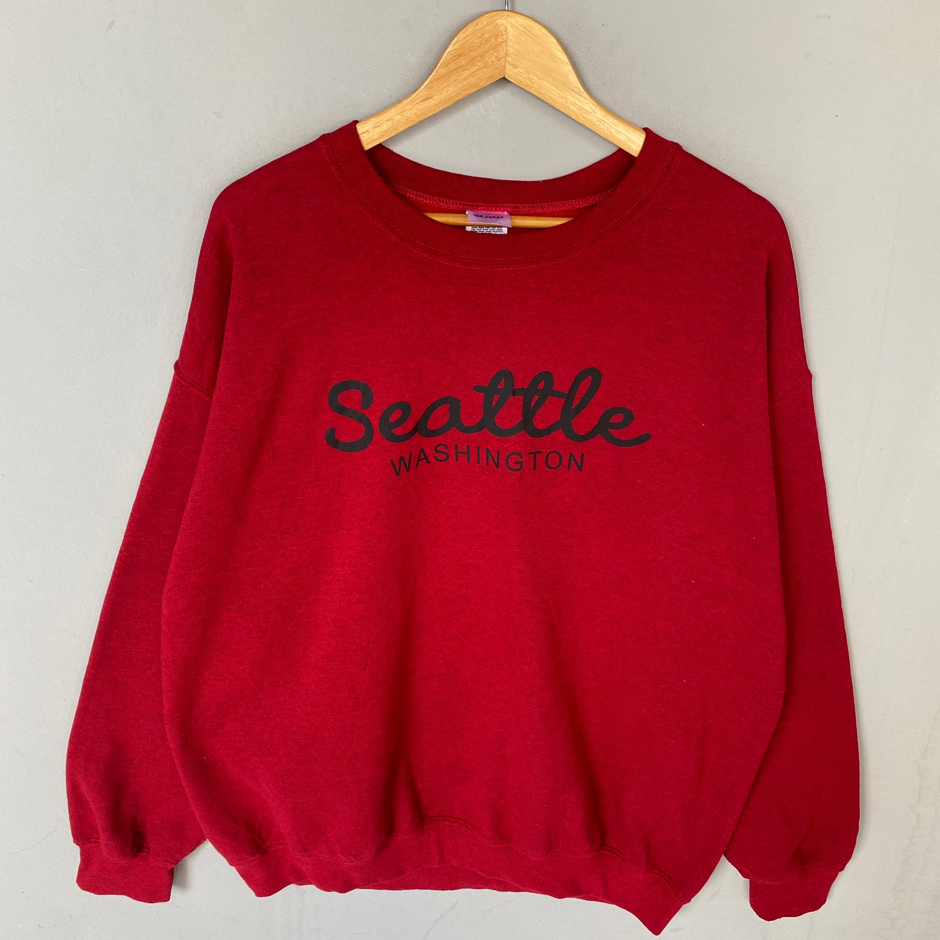 Vintage Y2K Gildan Tag Seattle Washington Spellout Biglogo