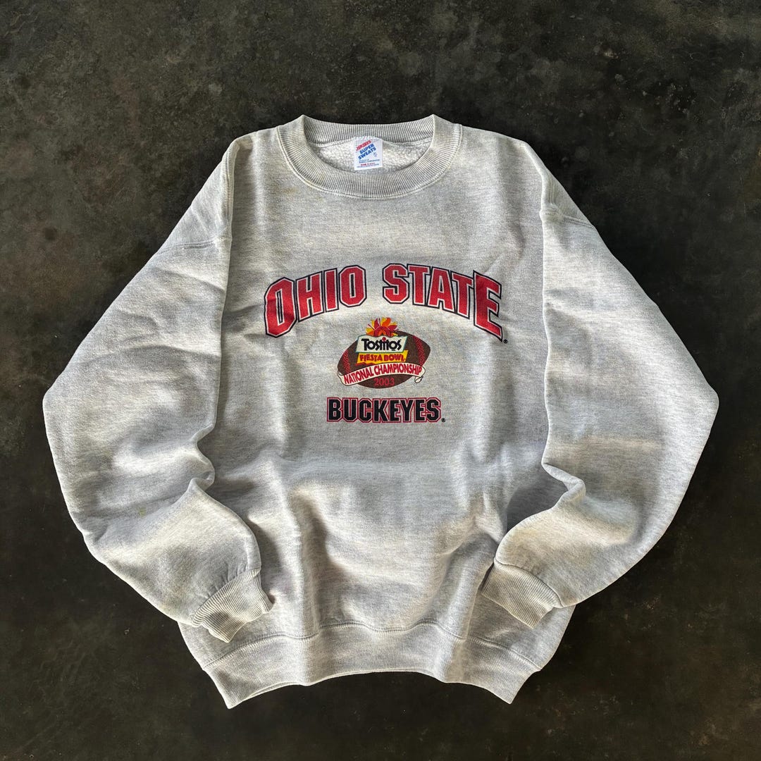 Vintage 90s Jerzees Tag Ohio State Buckeyes Tostitos Fiesta Bowl