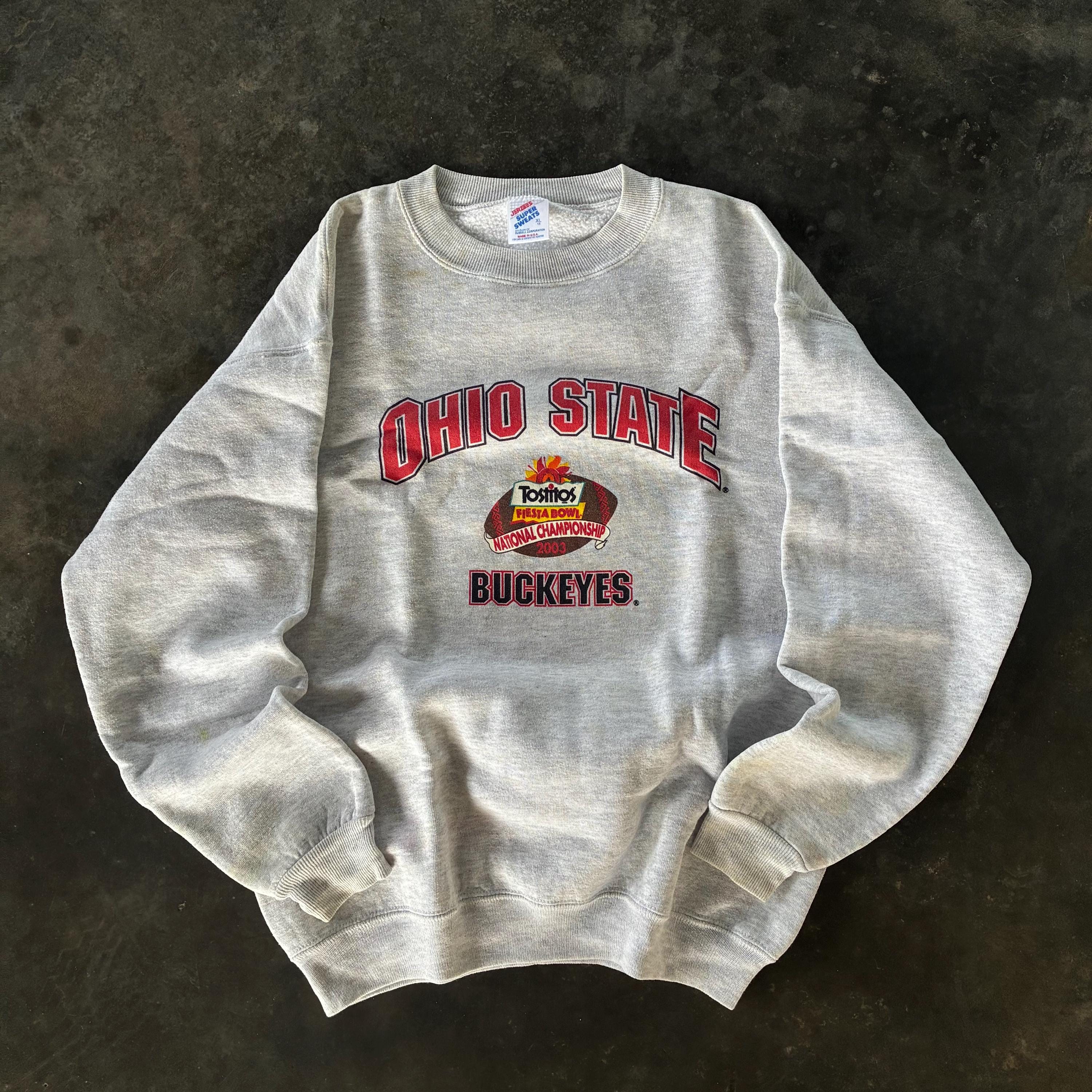 Vintage 90s Jerzees Tag Ohio State Buckeyes Tostitos Fiesta Bowl
