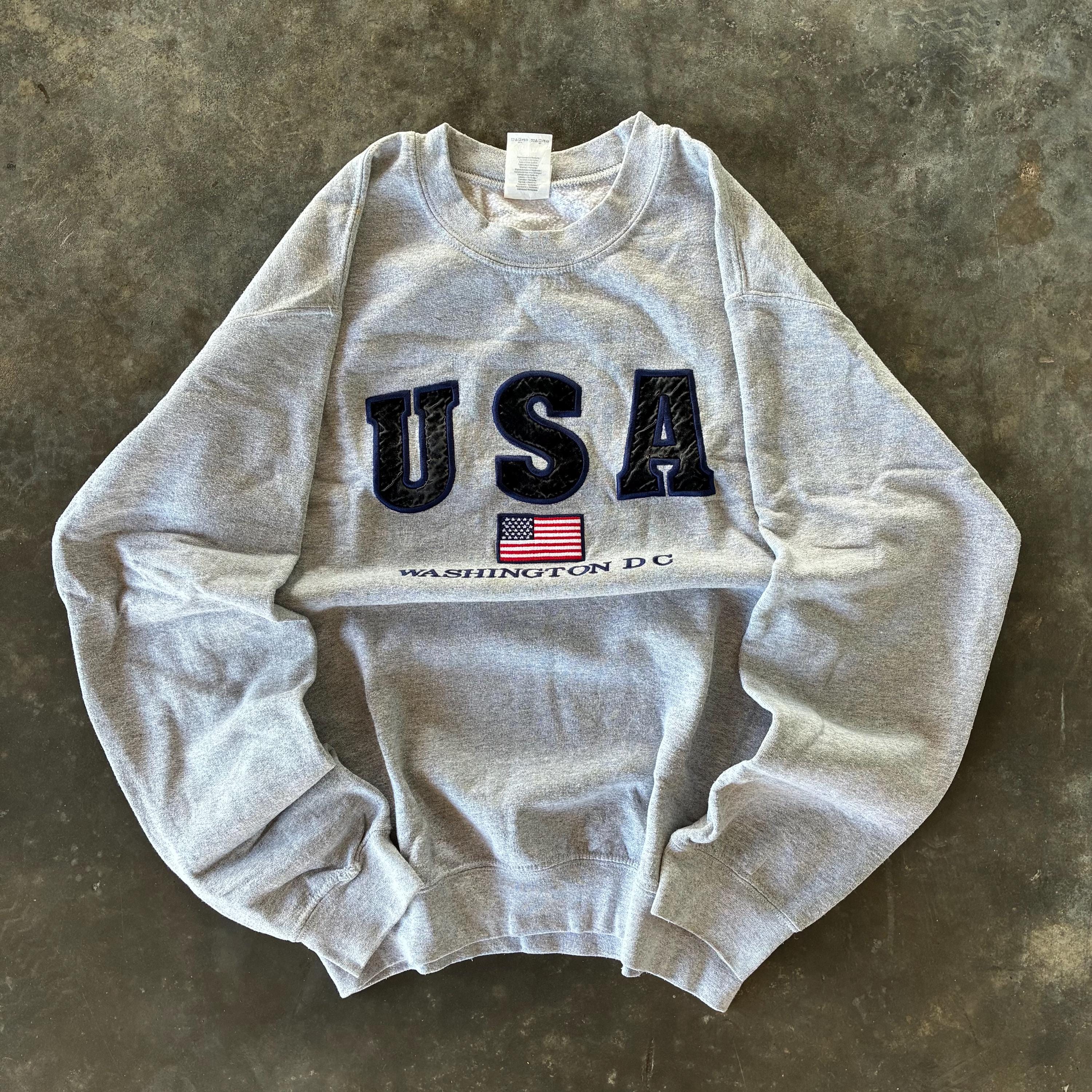 Vintage Y2K Gildan Tag USA Washington DC Spellout Embroided