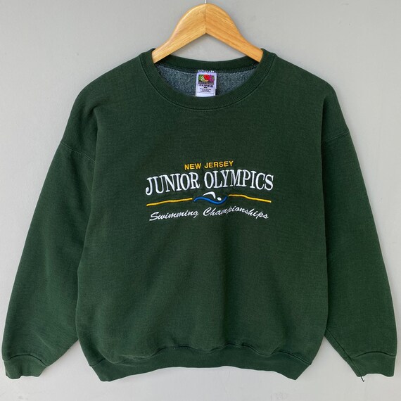 Spellout Tag Colour - Sweatshirt Looms Junior Biglogo the New Pullover Size Fruit Green Etsy Vintage Embroided Crewneck Olympics Large of Jersey