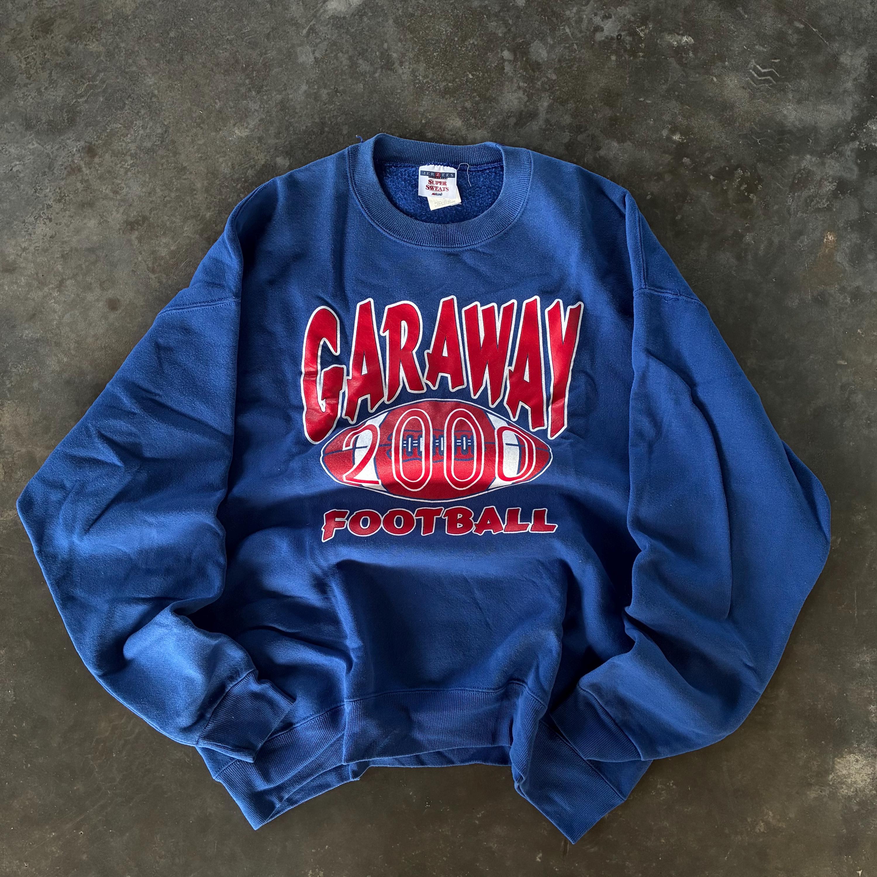 Vintage Y2K Jerzees Tag Garaway 2000 Football Big Logo Printed