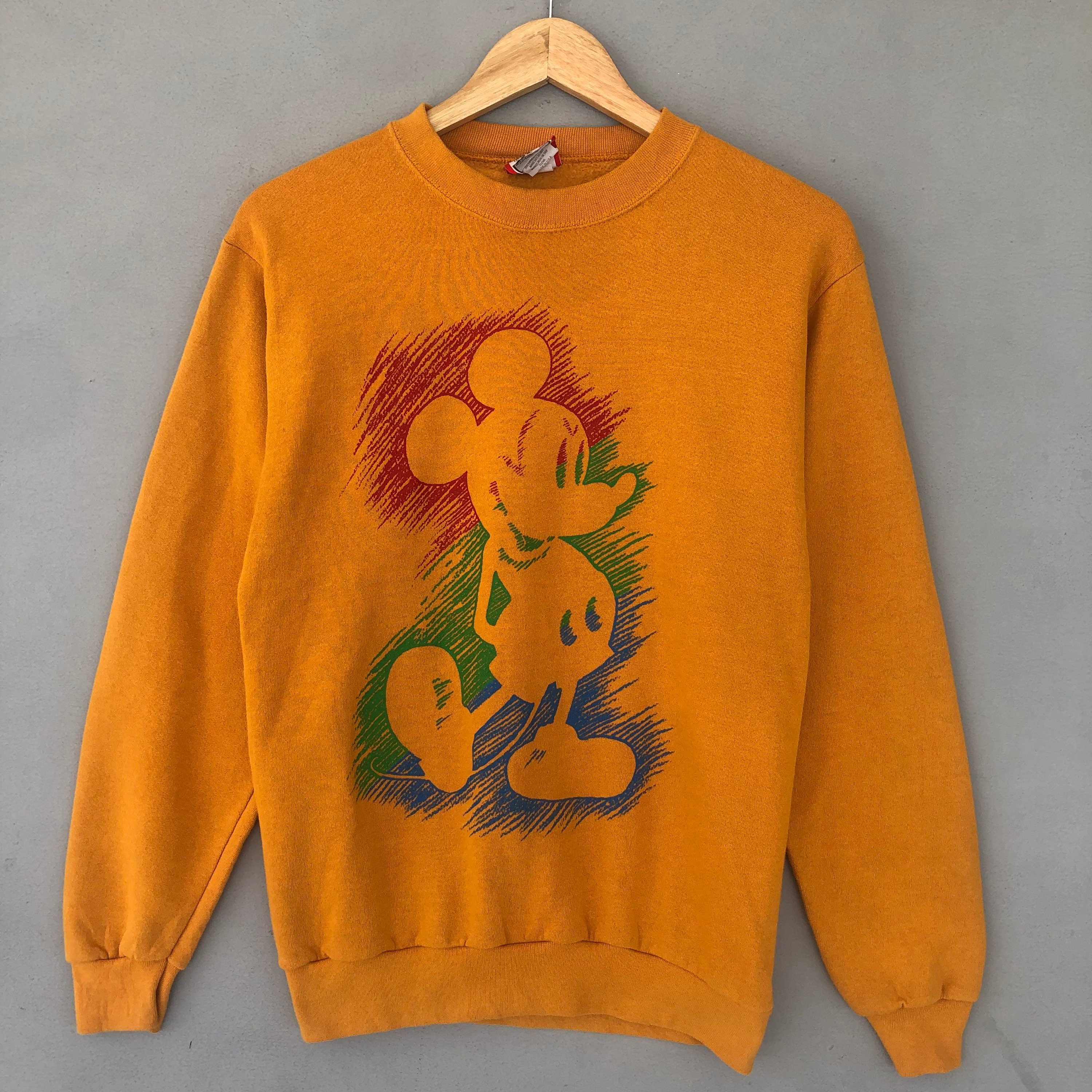 Yellow mickey shop mouse sweatshirt