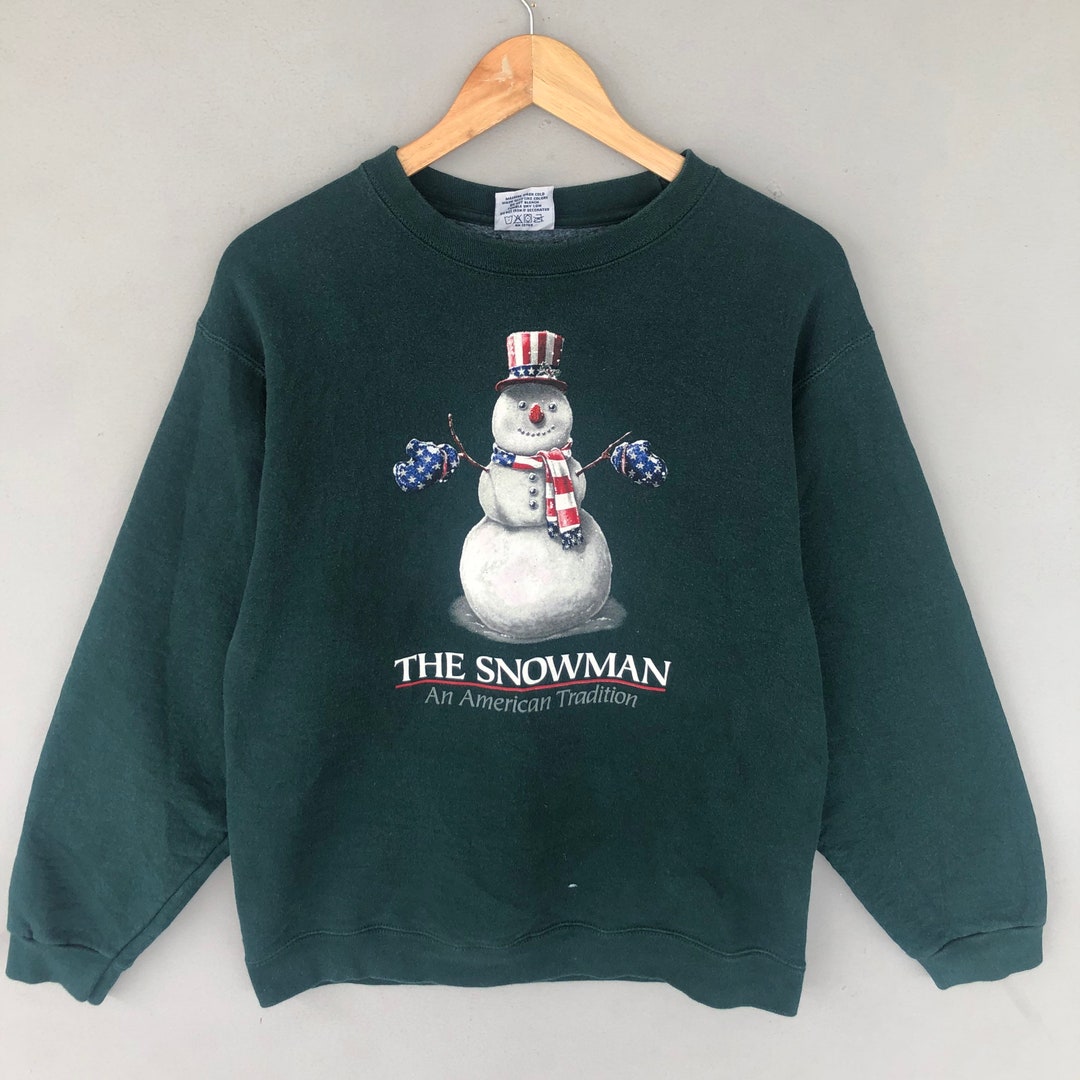 Vintage 00s Pluma Tag the Snowman an American Tradition Big Print 