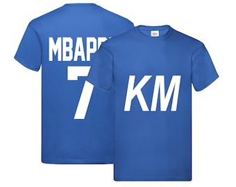 New Kylian Mbappe Number 7 T-Shirt Kids Unisex KM Football Gift