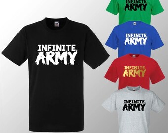 New Infinite Army Lists T Shirt Youtuber Merch Kids Youth Top Merch Infinite Army