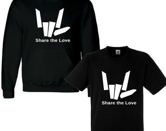 New Kids SHARE THE Youtuber LOVE Kids Boys Girls Hoodie Hoody Tops Youtuber Stephen Youtuber Sharer YouTube Christmas Gift