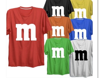 New M&M Kids T-shirt Unisex Costume Unisex Funny Top Novelty Gift